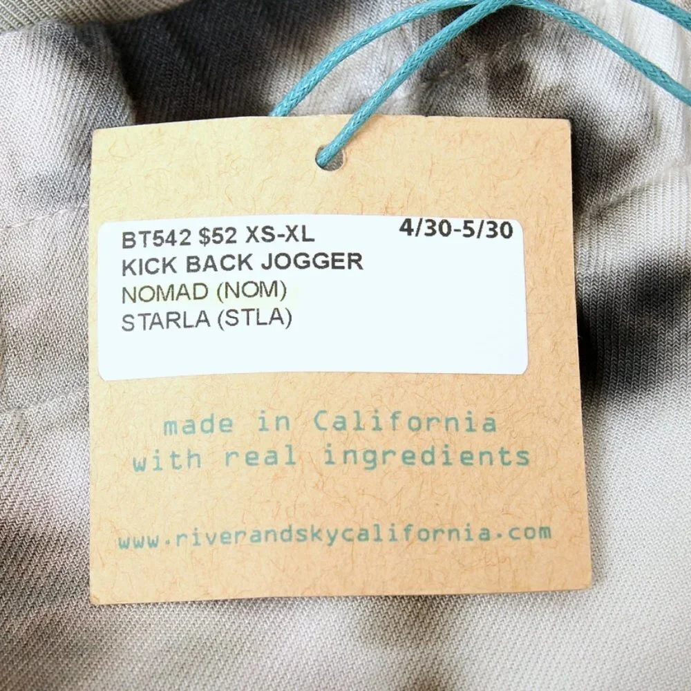 NWT River + Sky Kickback Tie Dye Animal‎ Print Jogger Black Gray Women S - Picture 11 of 14